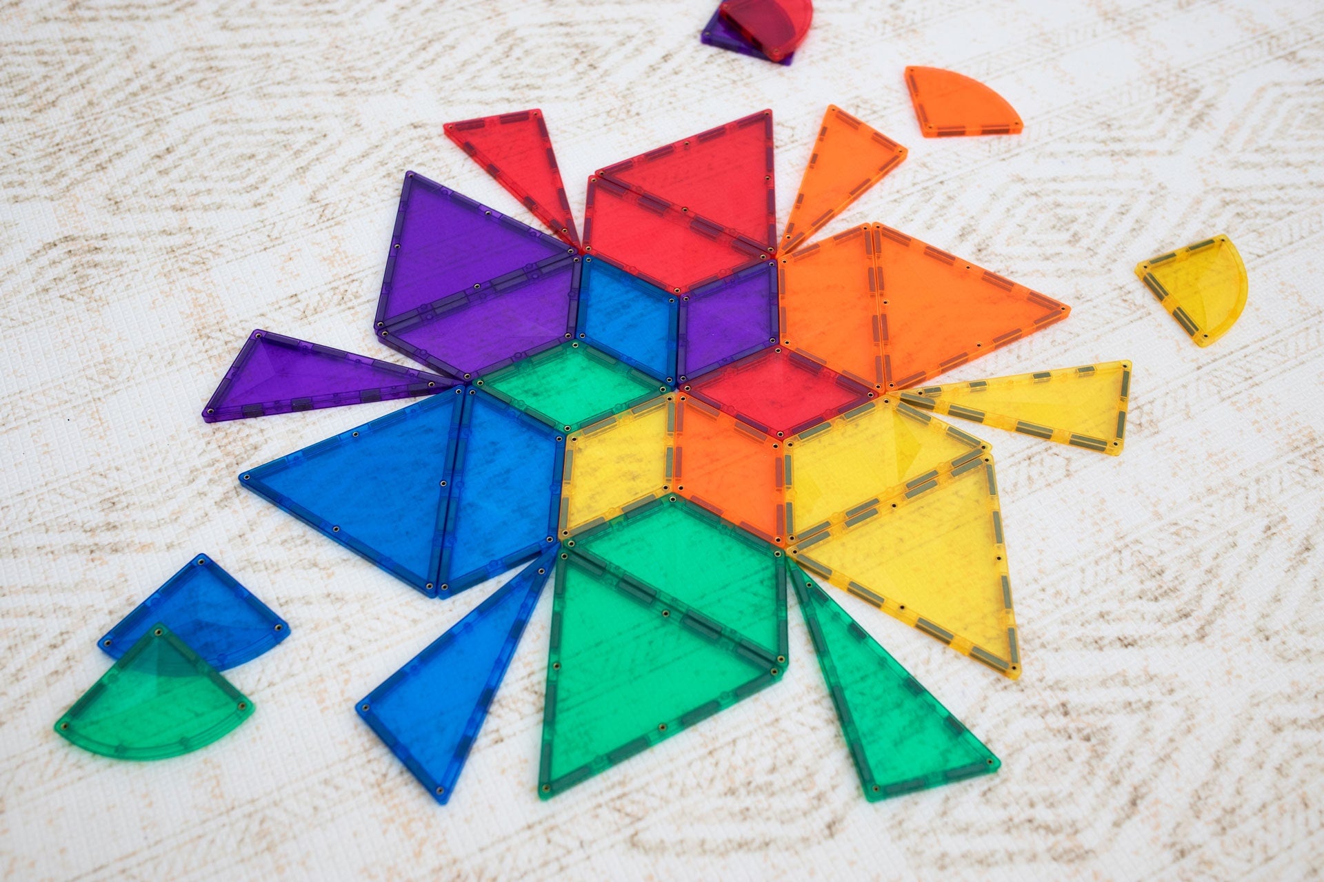 Connetix Tiles 36 Piece Shape Expansion Pack (Rainbow)