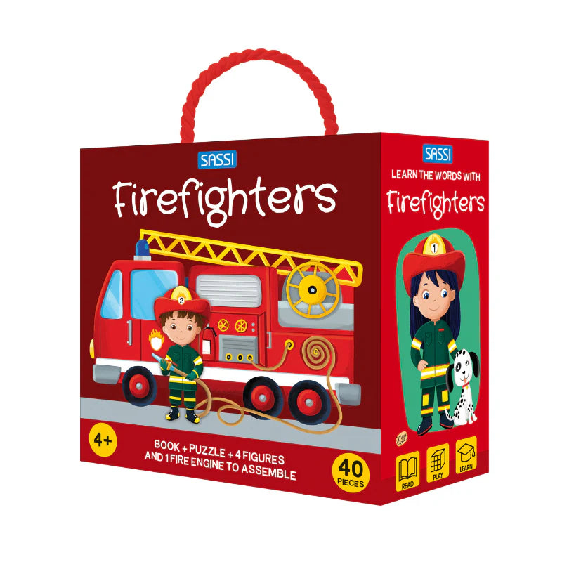 Sassi 3D Puzzle & Book Set (Firefighters)