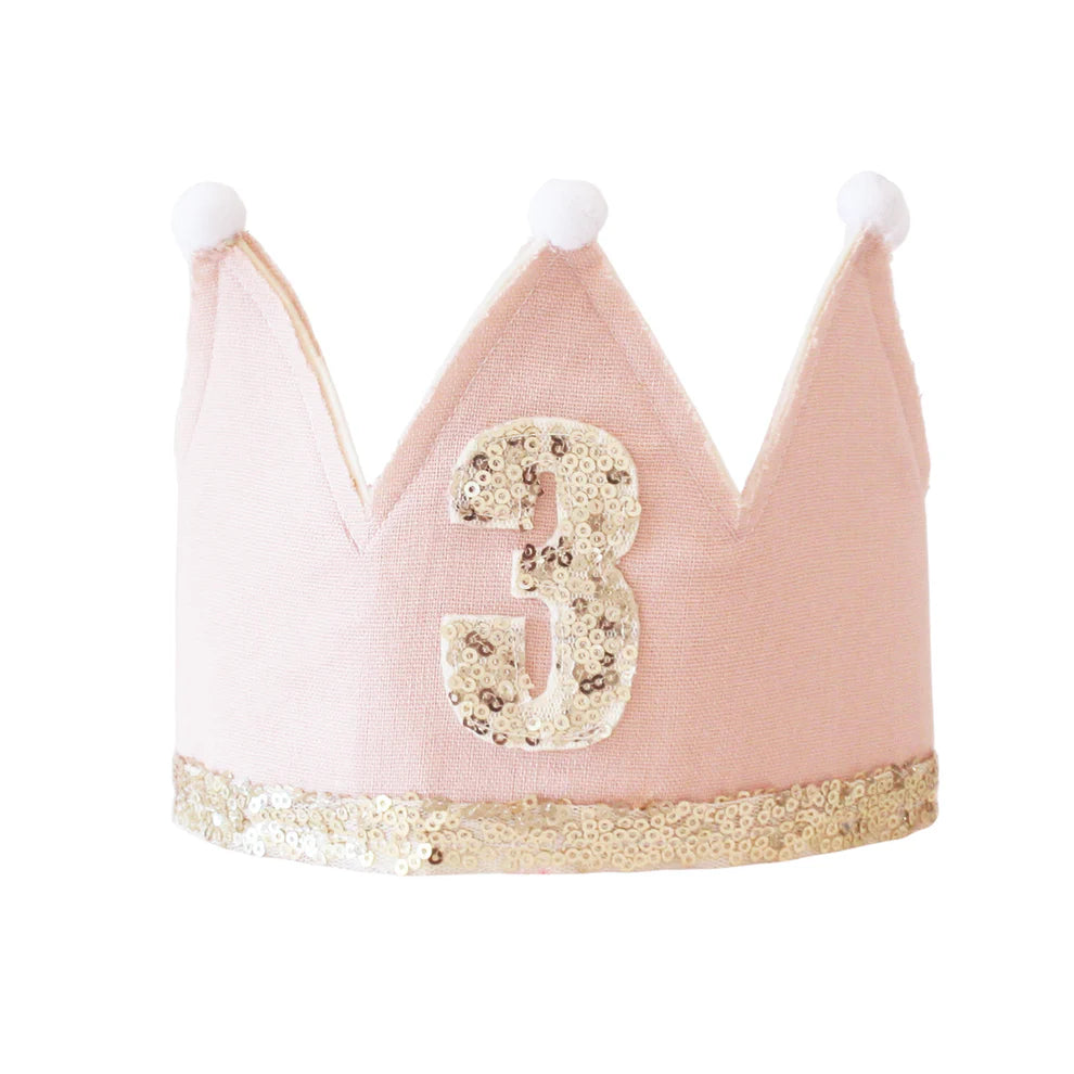 Alimrose 3rd Birthday Crown (Pink)