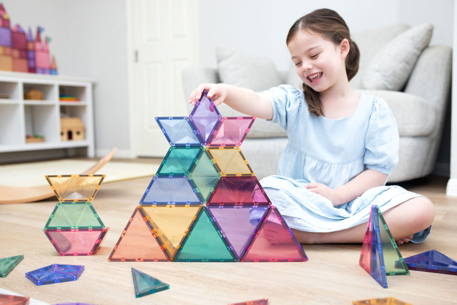 Connetix Tiles 48 Piece Shape Expansion Pack (Pastel)