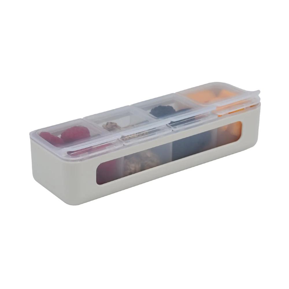 Melii 4 Compartment Snackle Box (Luxe Ivory)