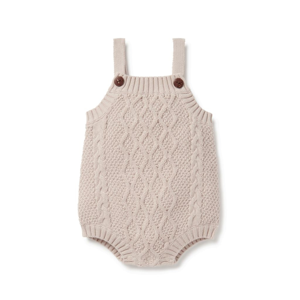 A&O Cable Knit Romper (Natural)