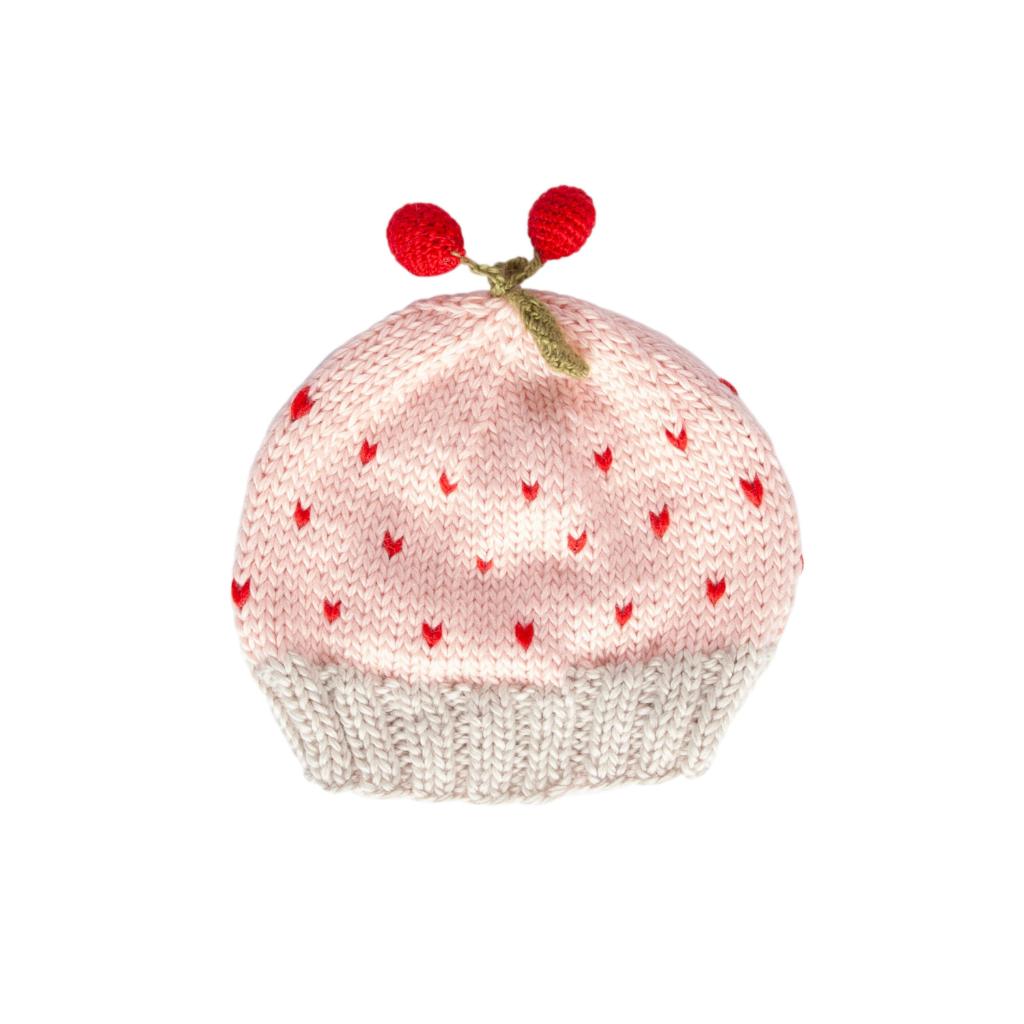 Acorn Cherry Beanie (Pink)