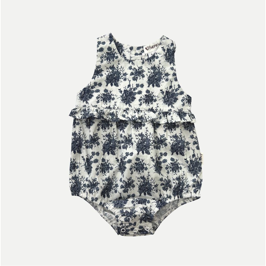 Love Henry Baby Girls Nora Playsuit (Navy Floral)