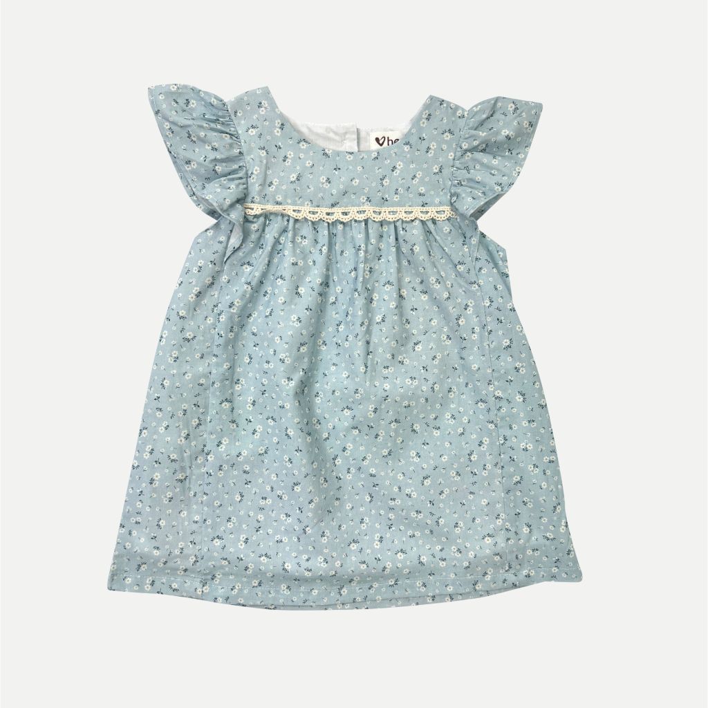 Love Henry Baby Girls Maisy Dress (Pansy Blue)