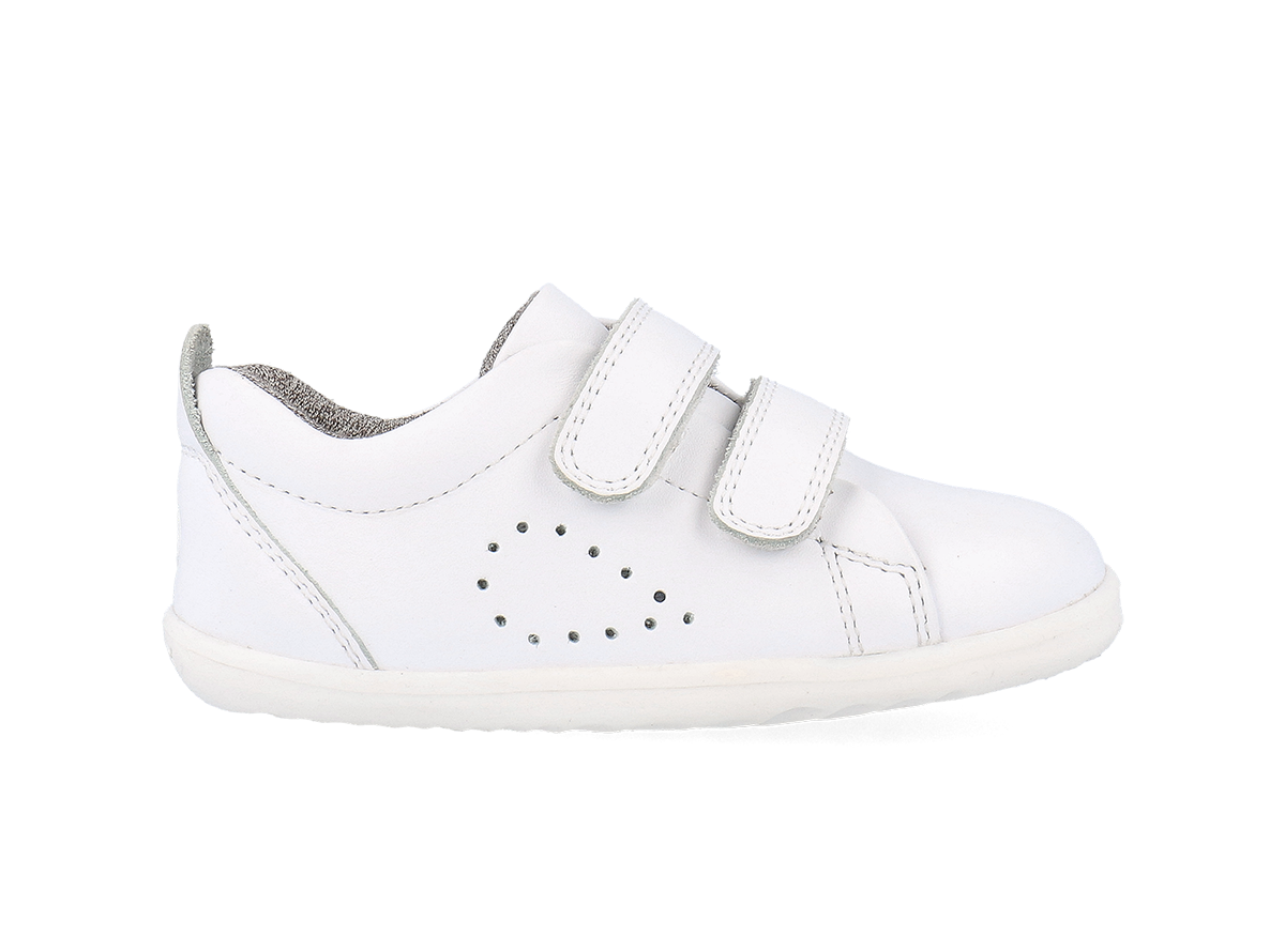 Bobux Step Up Grass Court Trainer (Optical White)