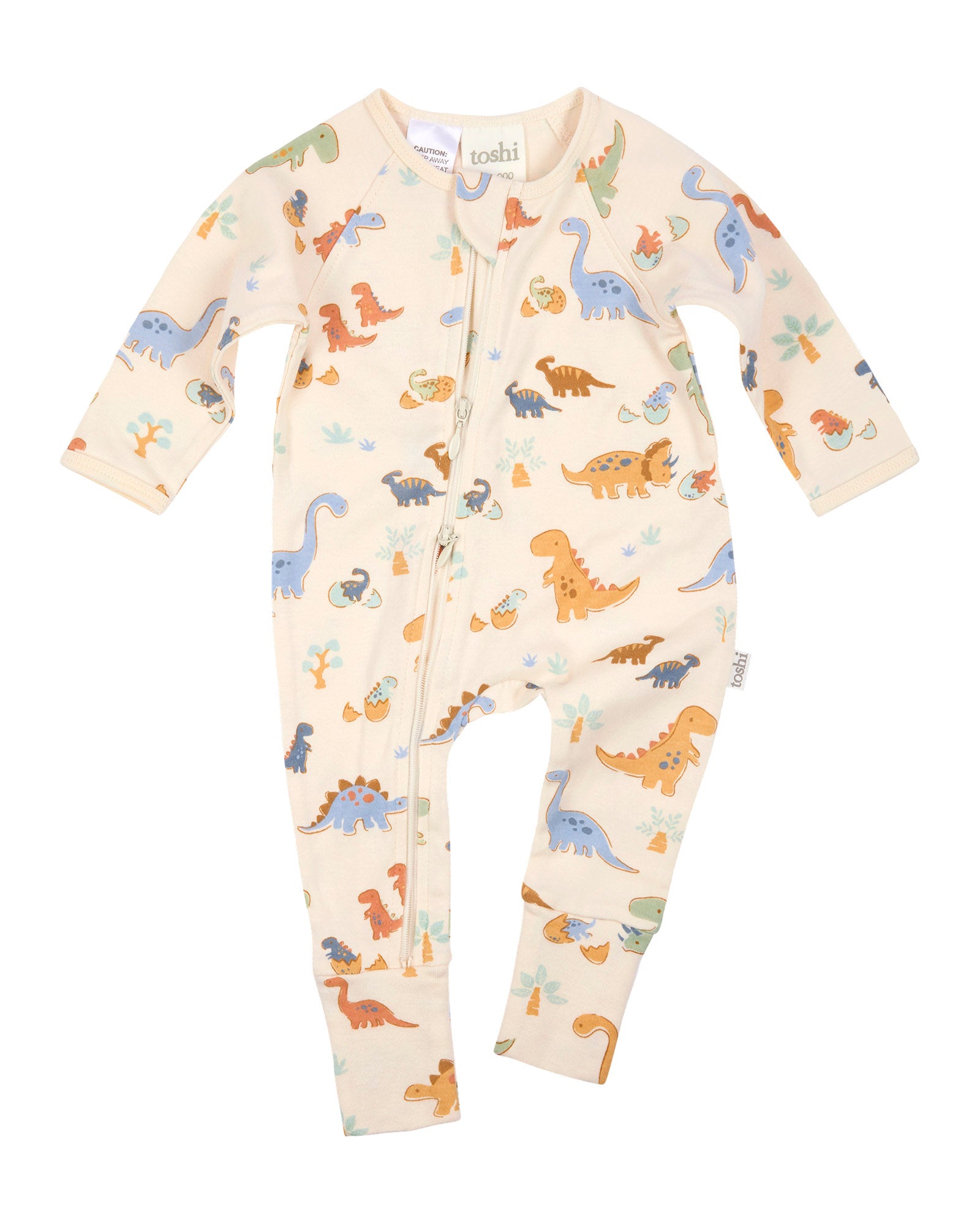 Toshi Baby Harvest L/S Onesie (Dino Bubs)