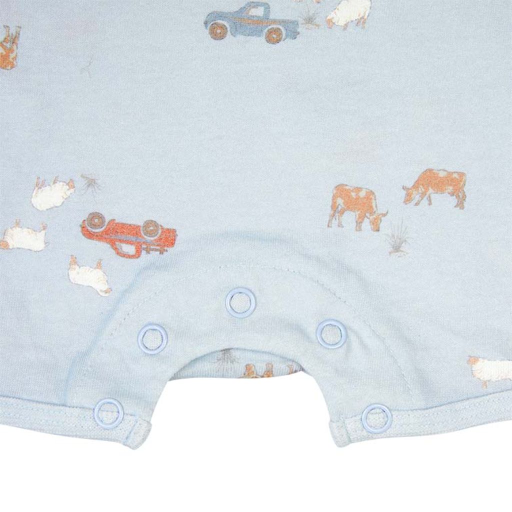 Toshi Baby S/S Onesie (Sheep Station)
