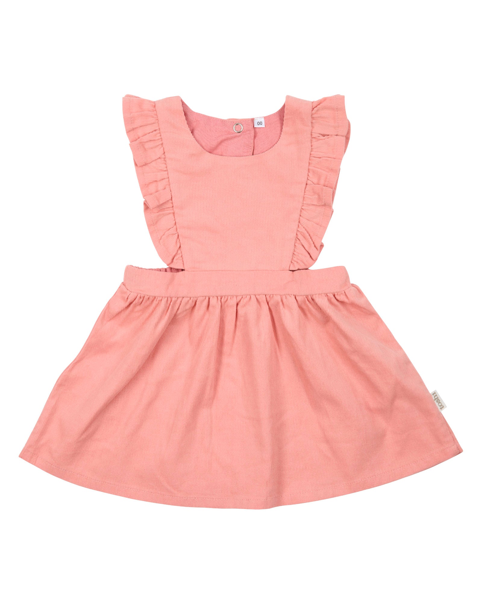Toshi Corduroy Quincy Pinafore (Dusty Rose)