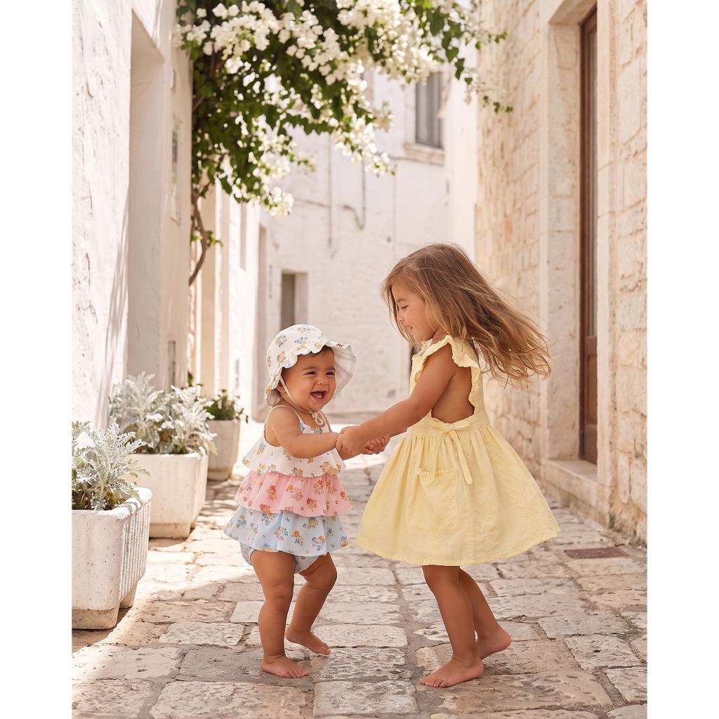 Toshi Baby Pinafore Florence (Lemon)