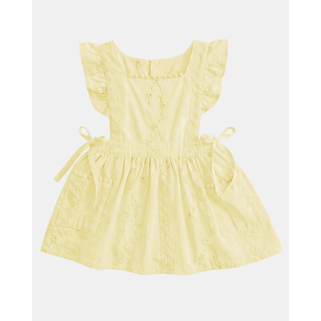 Toshi Baby Pinafore Florence (Lemon)