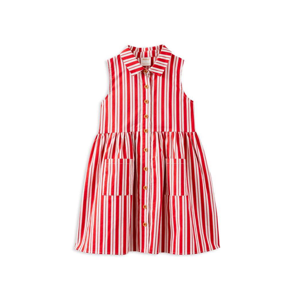 Milky Candy Cane Stripe Dress