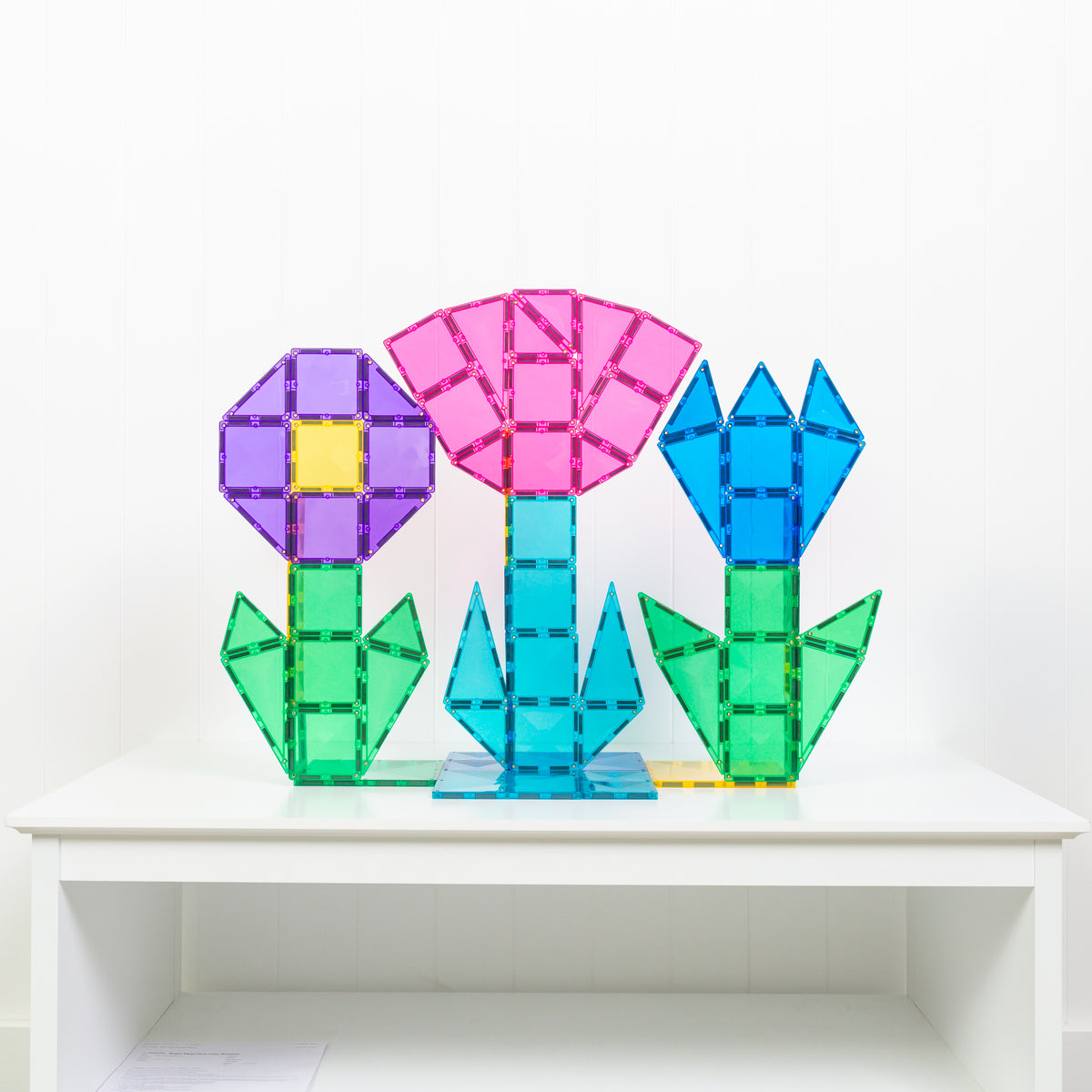 CONNETIX Magnetic Tiles Mega Pack 202 Pieces (Bright)