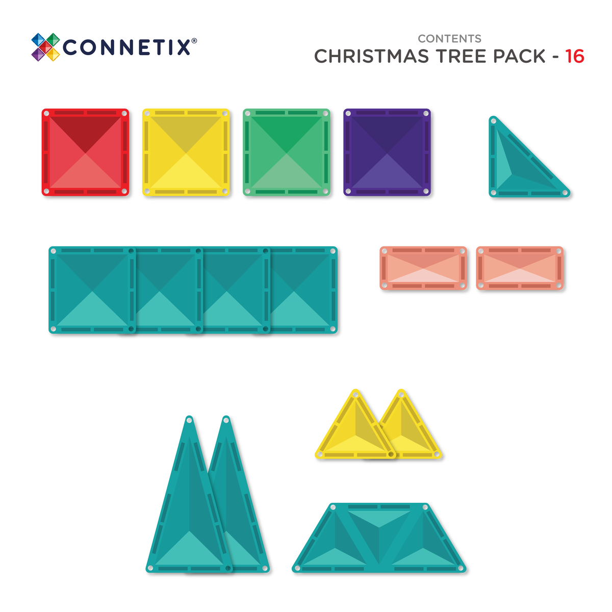 connetix magnetic tiles chirstmas tree pack
