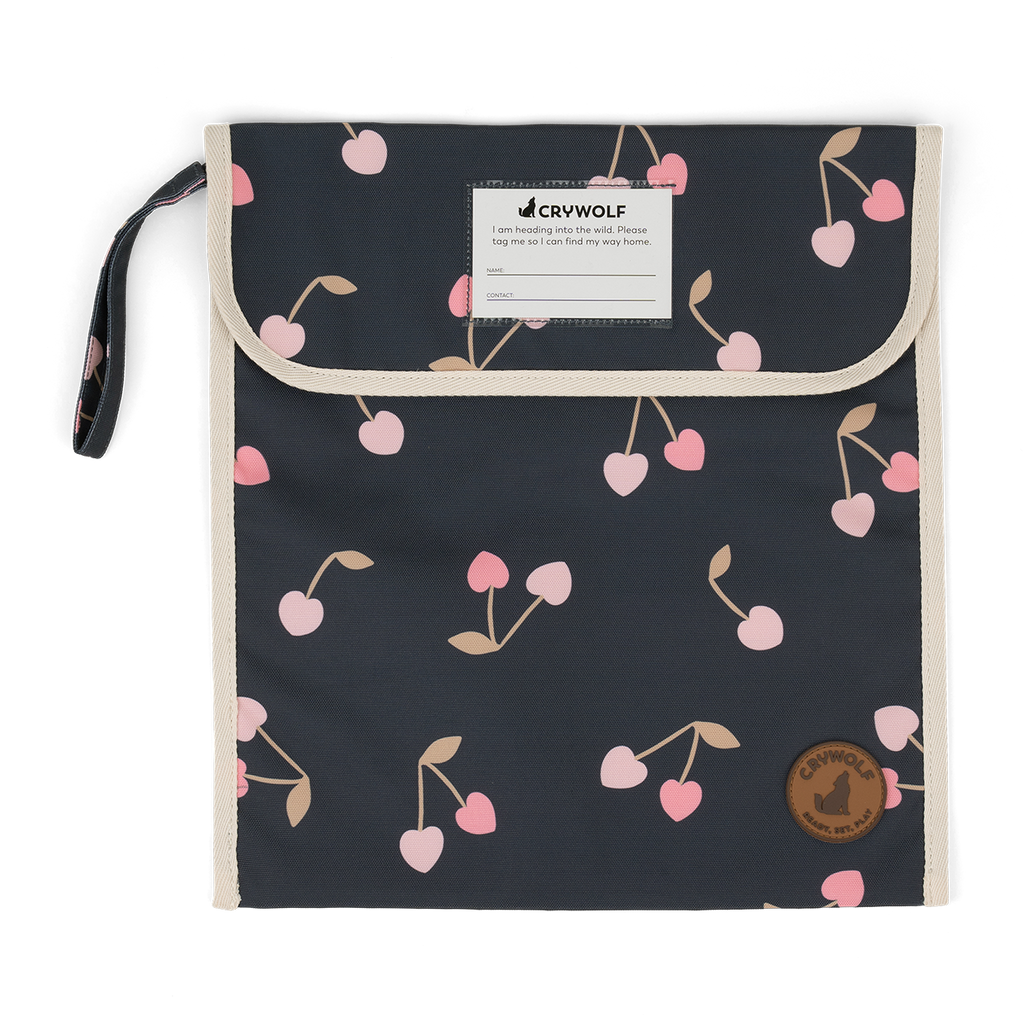 Crywolf Book Bag (Cherry Hearts)