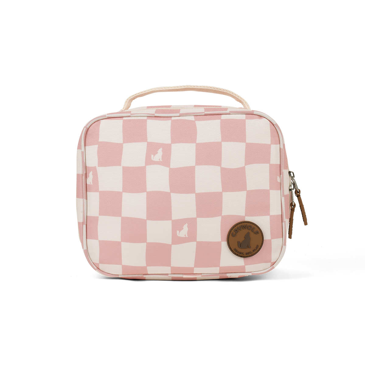 Crywolf Everyday Lunch Bag (Pink Check)