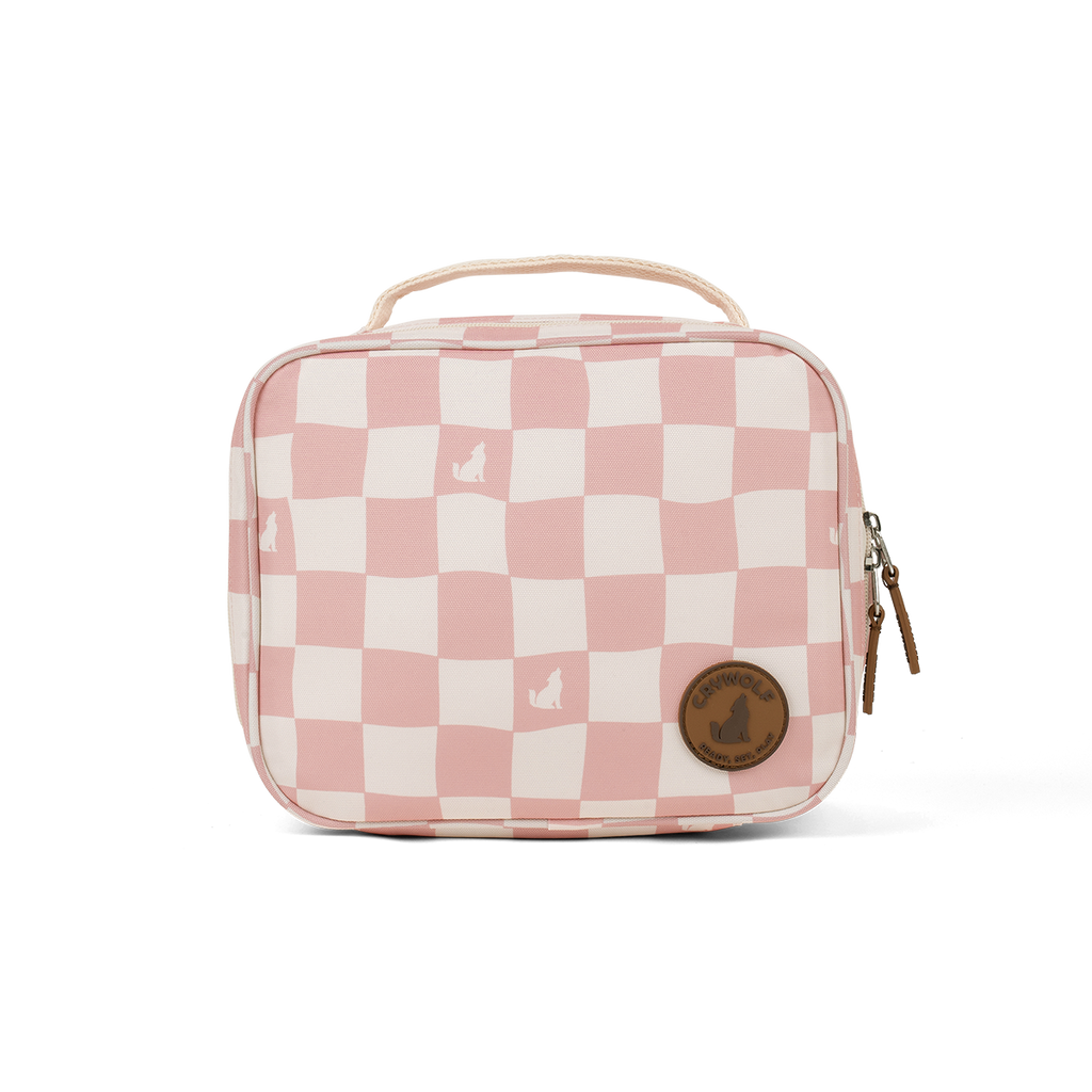 Crywolf Everyday Lunch Bag (Pink Check)