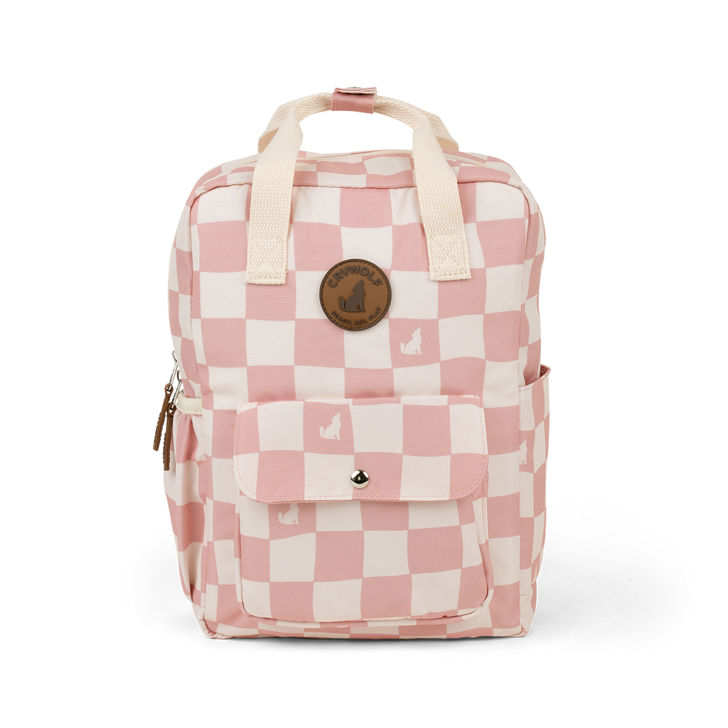 Crywolf Mini Backpack (Pink Check)