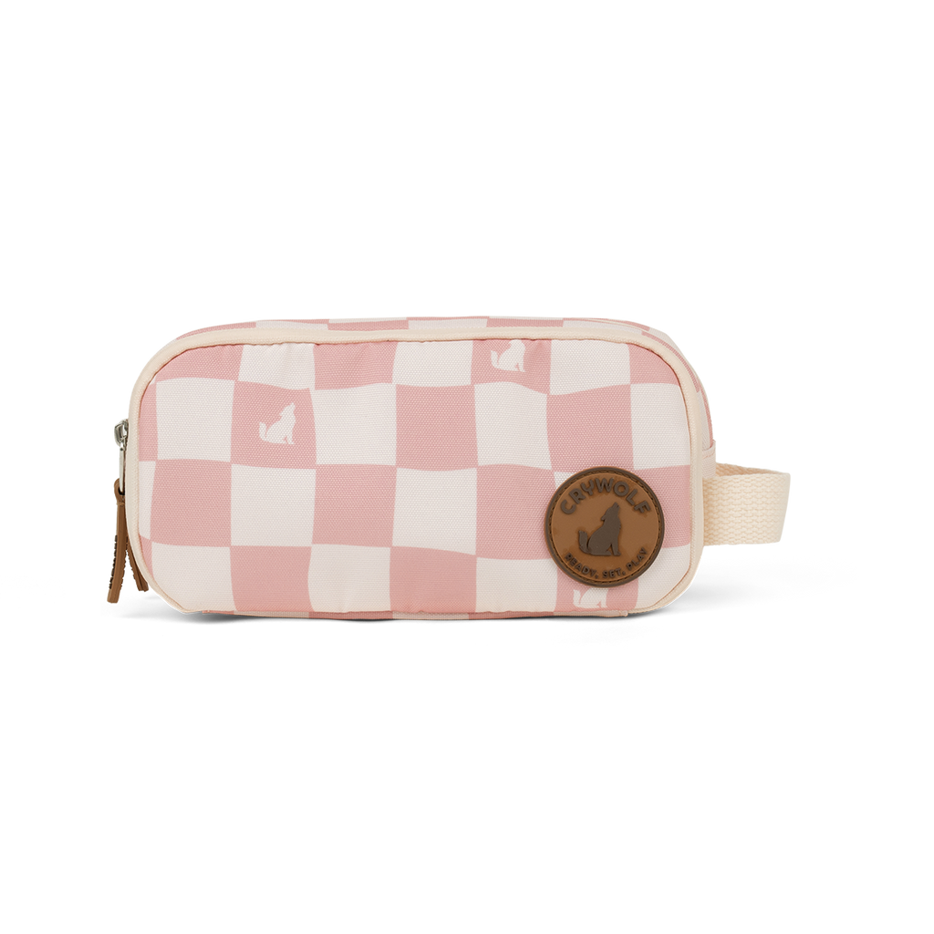 Crywolf Fable Pencil Case (Pink Check)