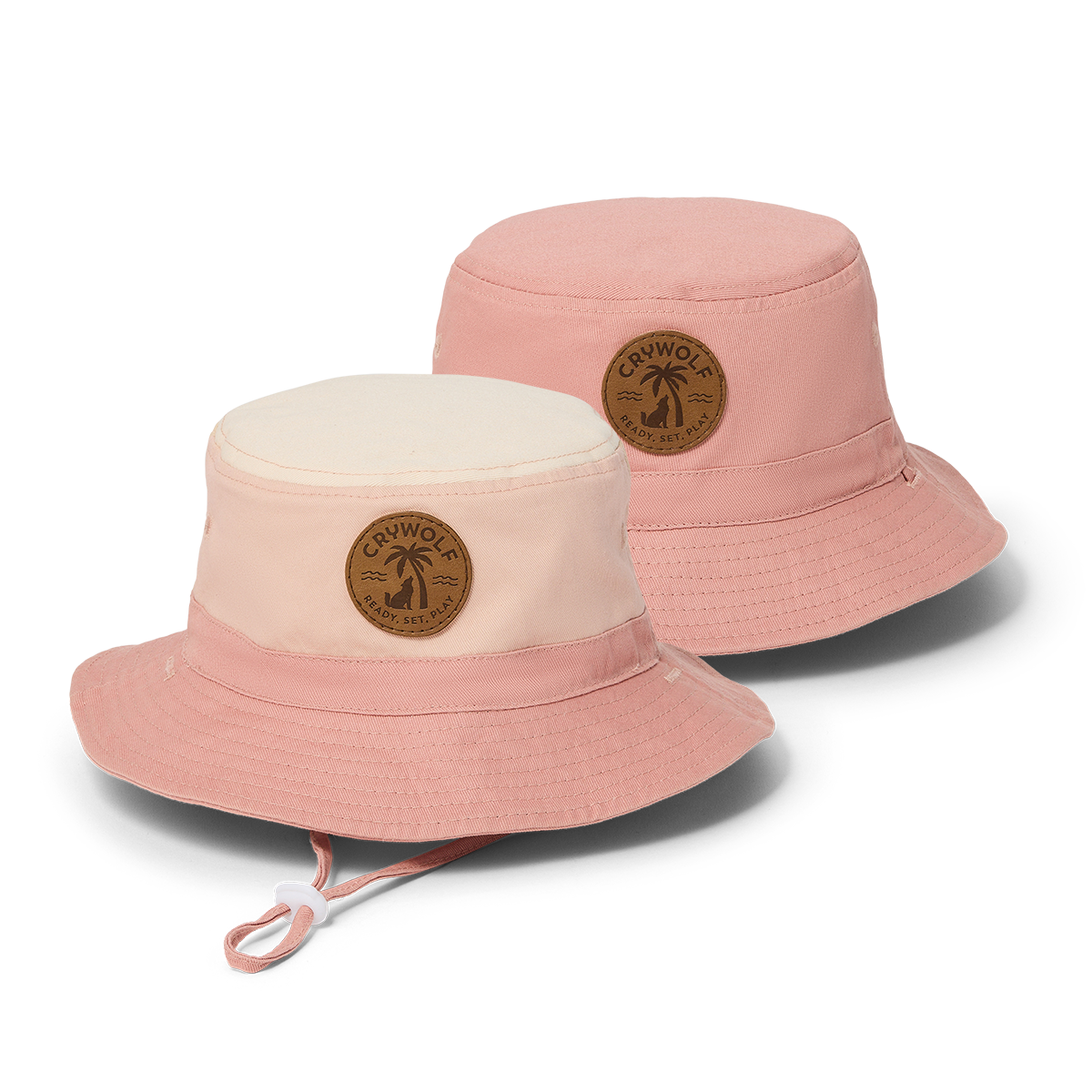 Crywolf Reversible Bucket Hat (Blush Colourblock)