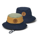 Crywolf Reversible Bucket Hat (Indigo Colourblock)