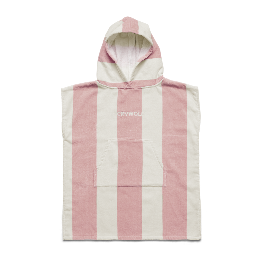 Crywolf Hooded Towel (Blush Stripe)