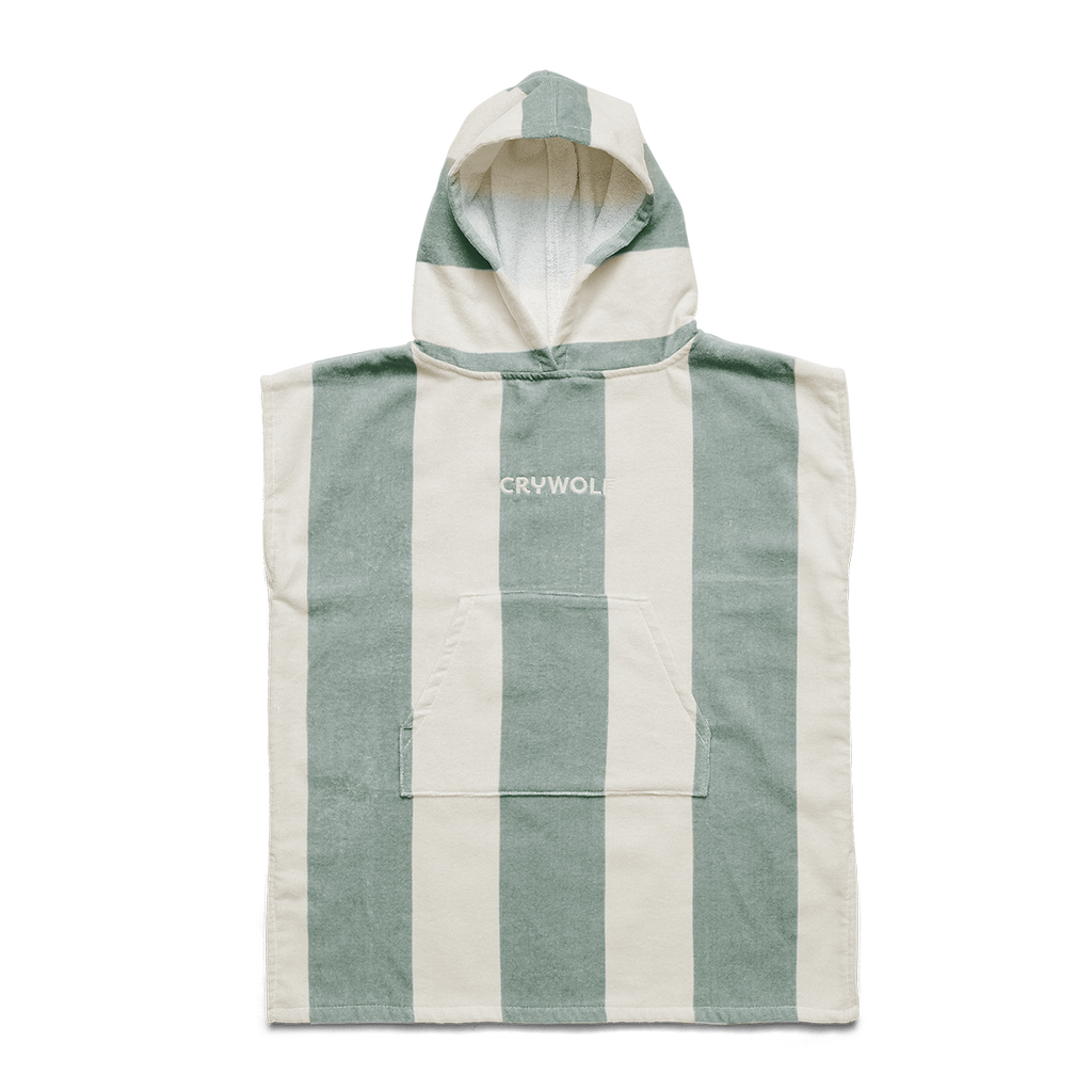 Crywolf Hooded Towel (Moss Stripe)