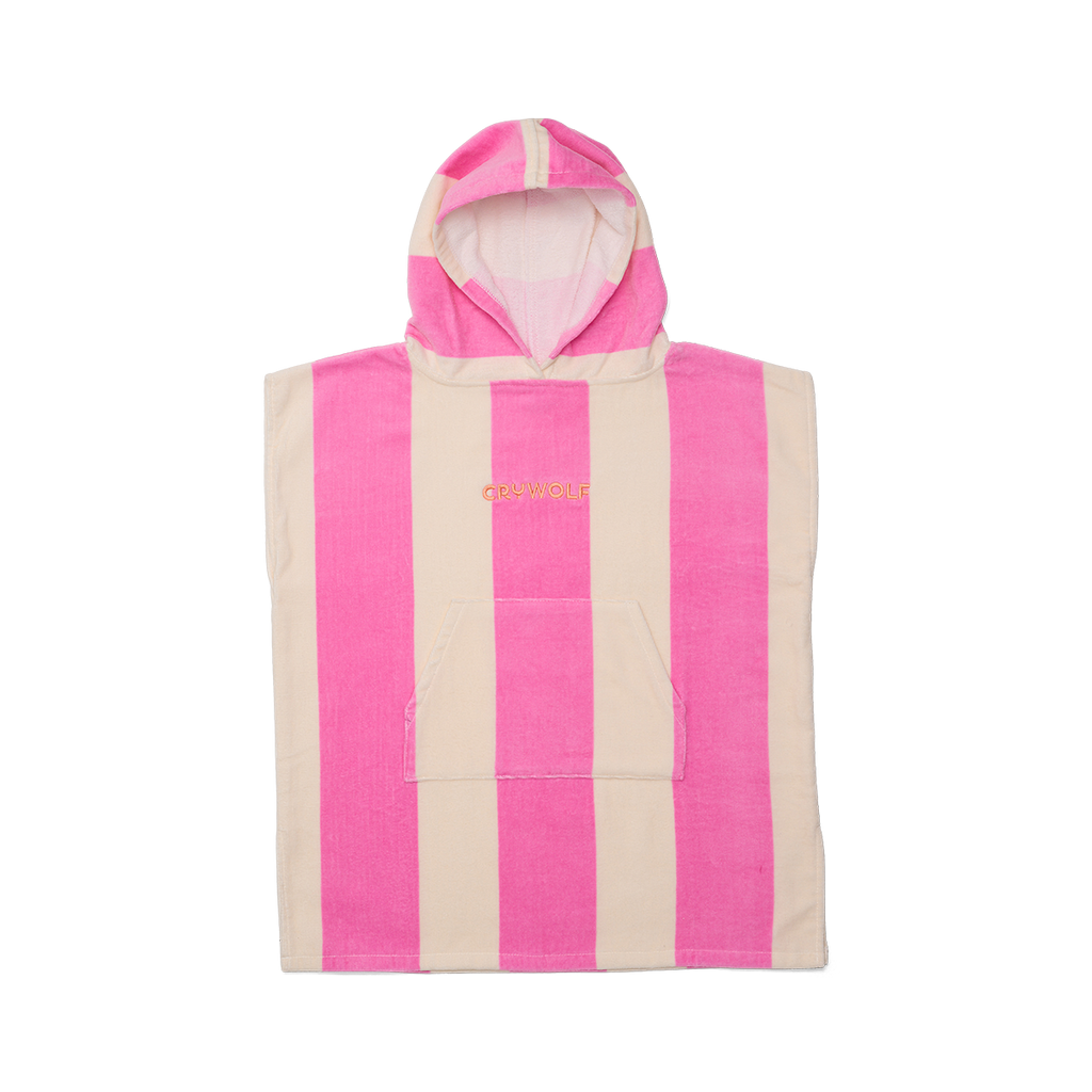 Crywolf Hooded Towel (Candy Stripe)