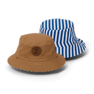 Crywolf Reversible Bucket Hat (Deep Sea Stripe)