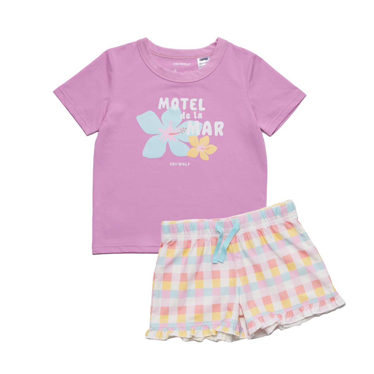 Crywolf Short Sleeve Sleep Set (Motel de la Mar)