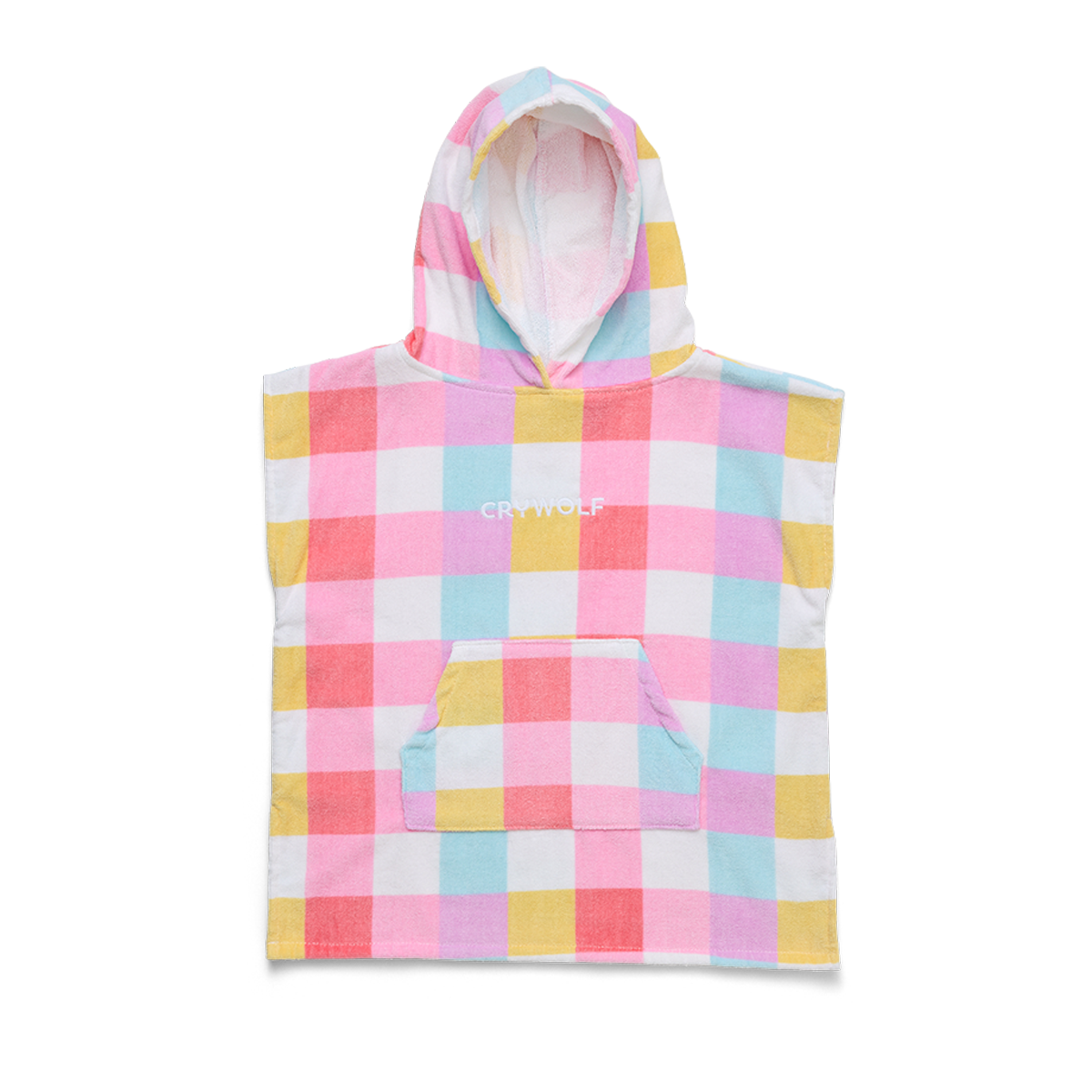 Crywolf Hooded Towel (Pop Gingham)