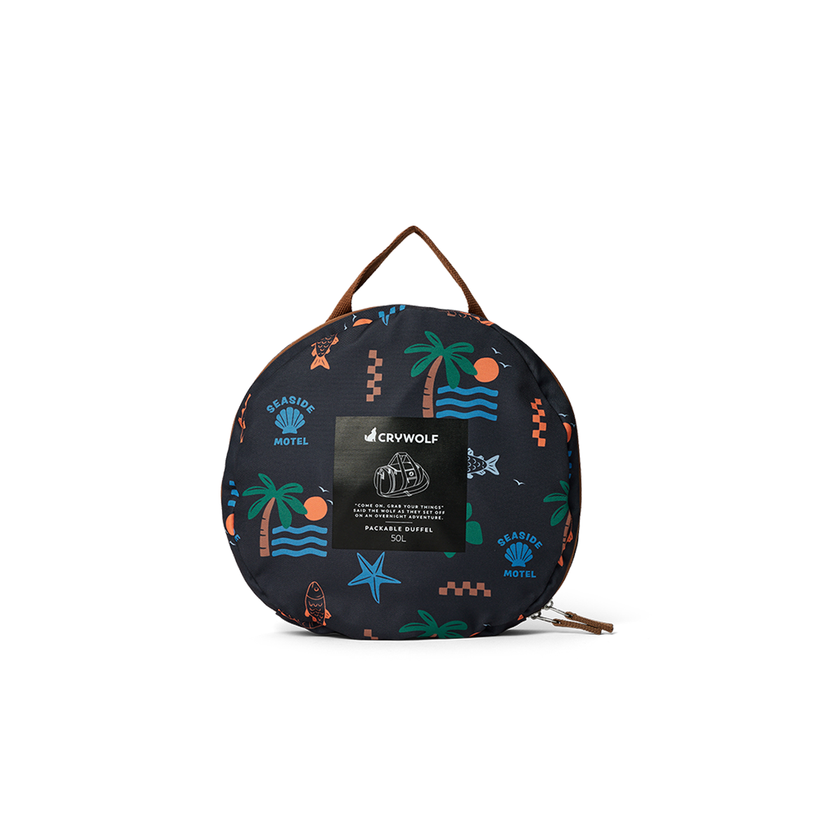 Crywolf Packable Duffel Bag (Seaside Motel)