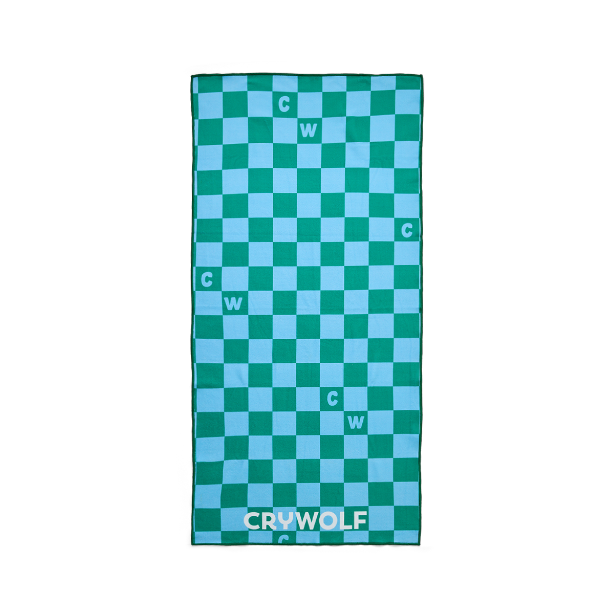 Crywolf Rapid Dry Towel (Sea Green Check)