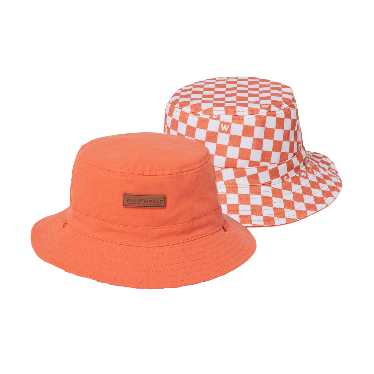 Crywolf Reversible Bucket Hat (Sunset Check)