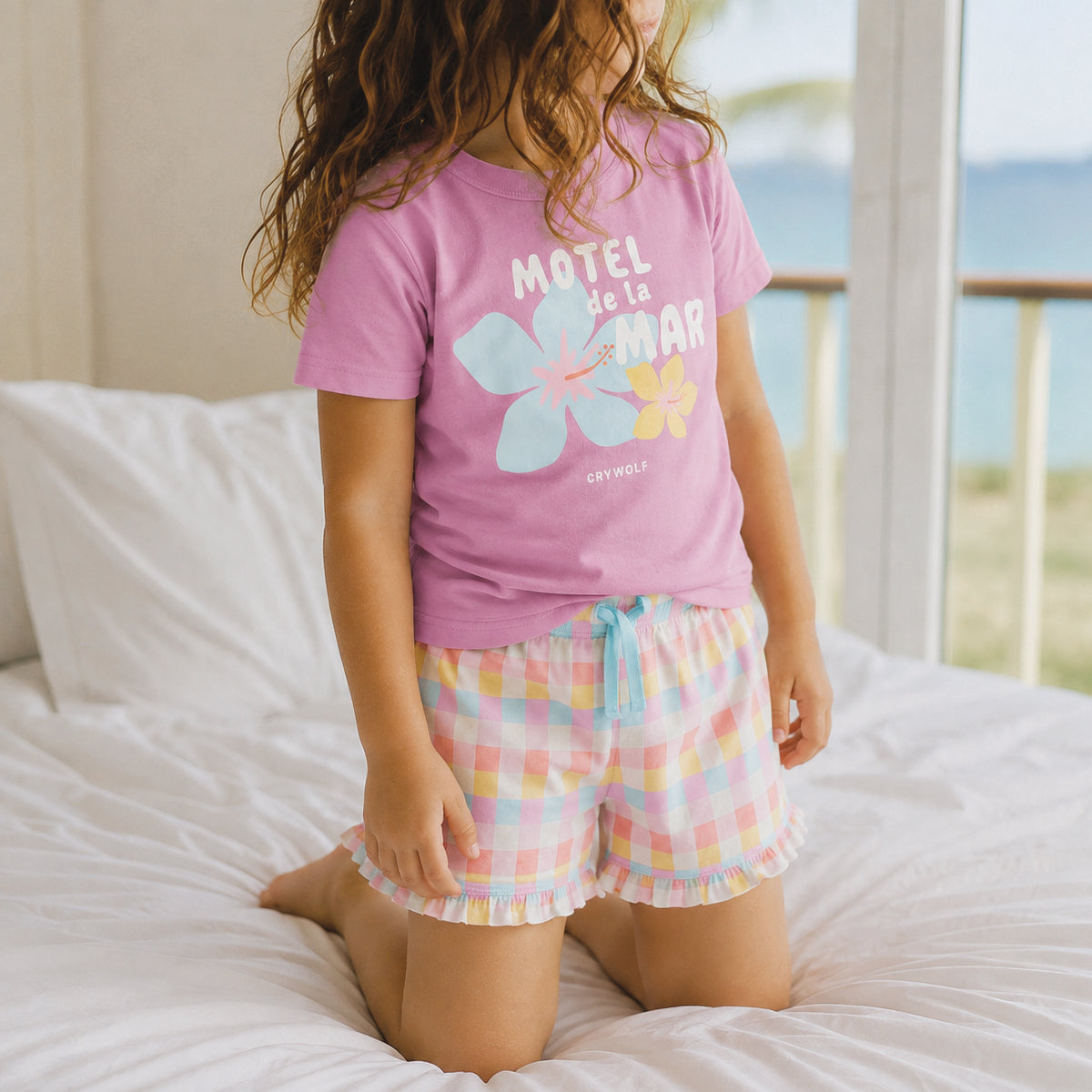 Crywolf Short Sleeve Sleep Set (Motel de la Mar)