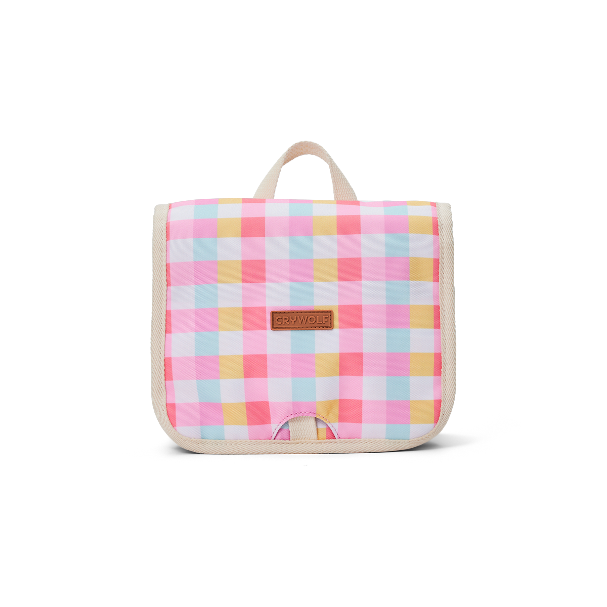 Crywolf Hanging Toiletry Bag (Pop Gingham)
