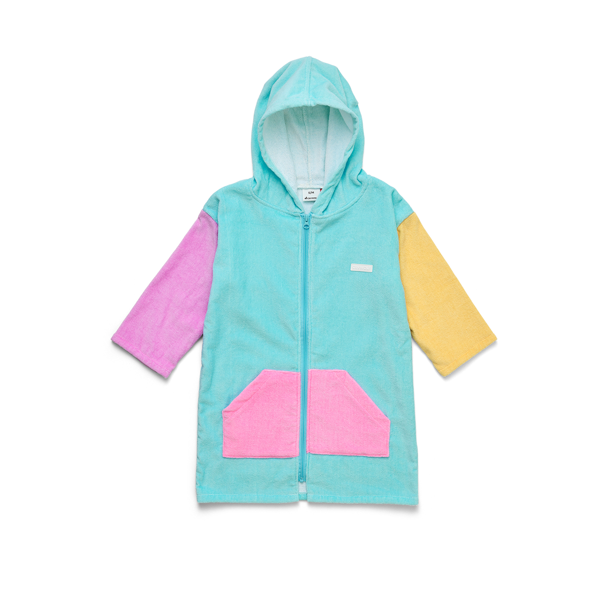 Crywolf Zip-Up Towel (Poolside Colourblock)