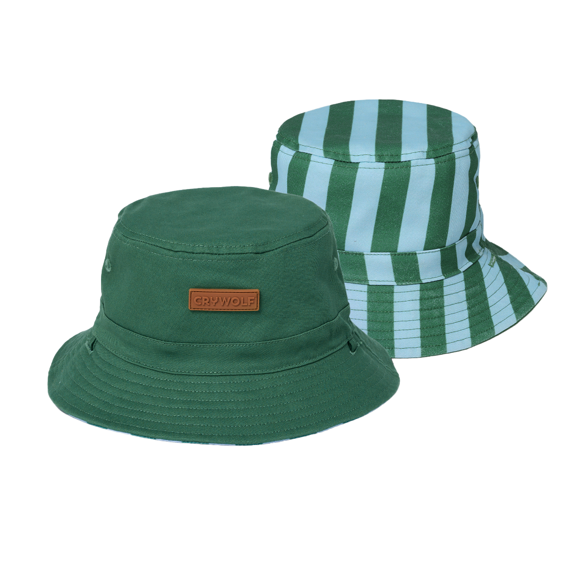 Crywolf Reversible Bucket Hat (Deck Stripe)