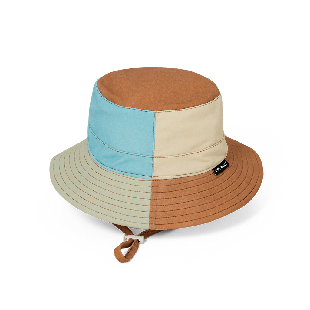 Crywolf Swim Bucket Hat (Ocean Colourblock)