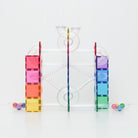 CONNETIX Magnetic Tiles Ball Run Set 114 Pieces (Bright)
