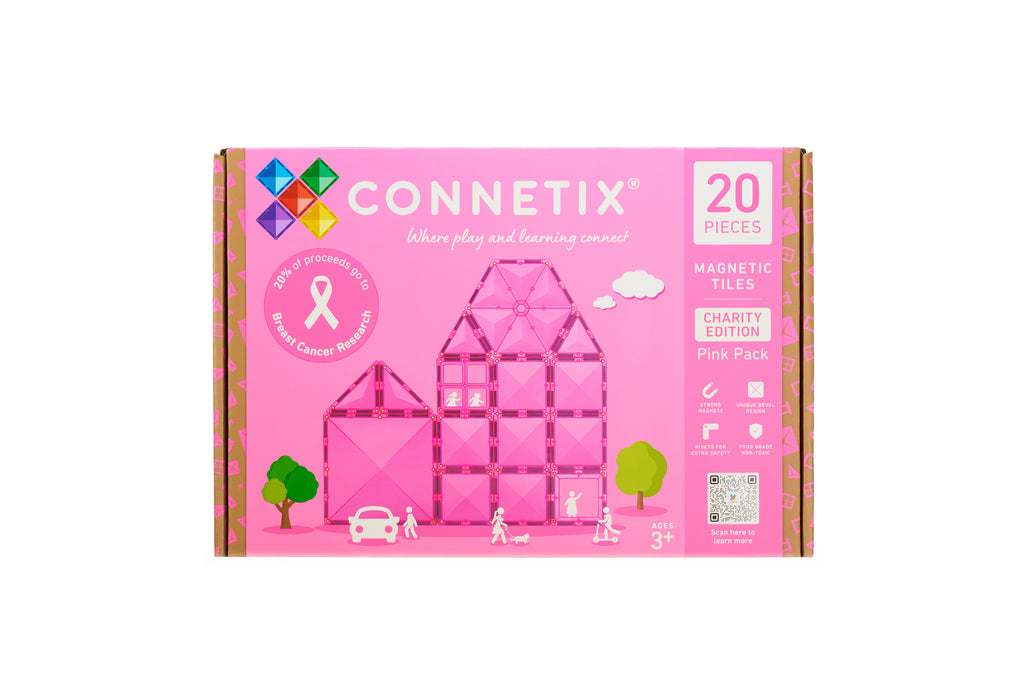 CONNETIX Tiles 20 Piece Charity Edition Pack (Pink)