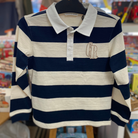 Country Road Block Stripe Rugby Top (Navy)