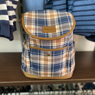 Country Road Check Spliced Backpack (Chocolate)