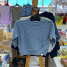Country Road Merino Cashmere Blend Knit (Blue Marle)