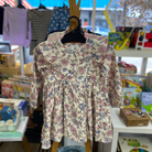 Country Road Print Ruffle Cord Dress (Winter Garden)