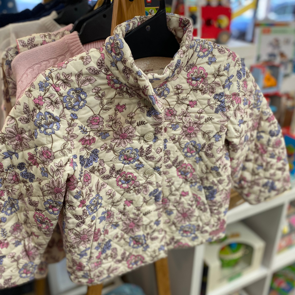 Country Road Print Sherpa Lined Jacket (Winter Garden)