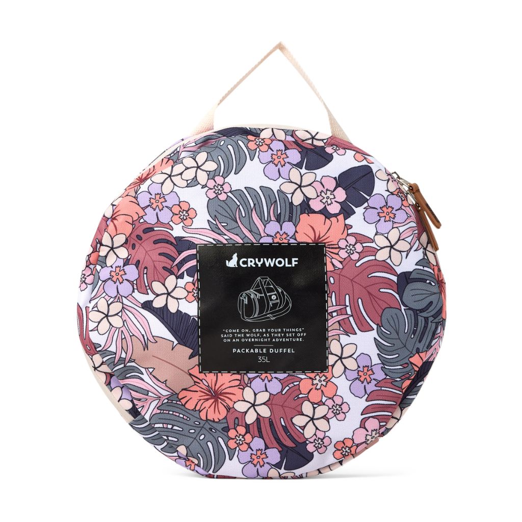 Crywolf Packable Duffel (Tropical Floral)