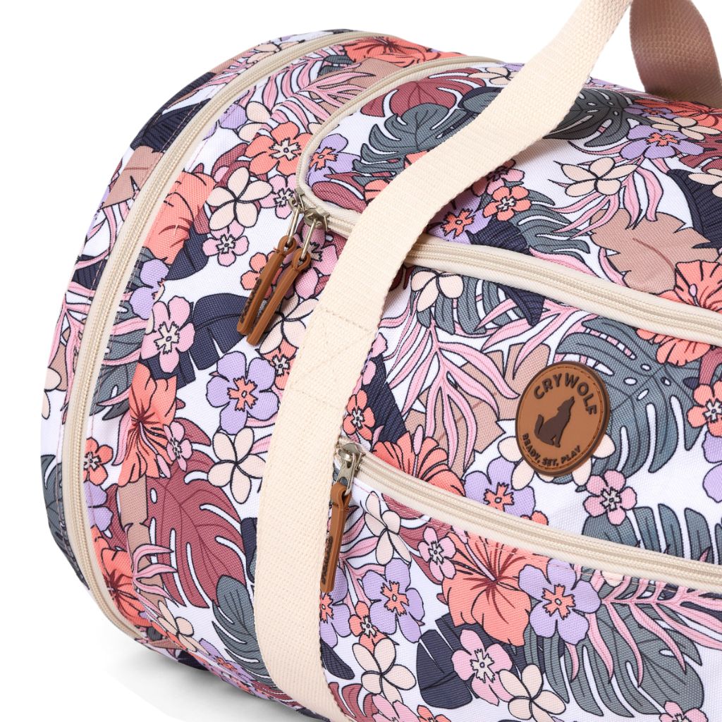 Crywolf Packable Duffel (Tropical Floral)