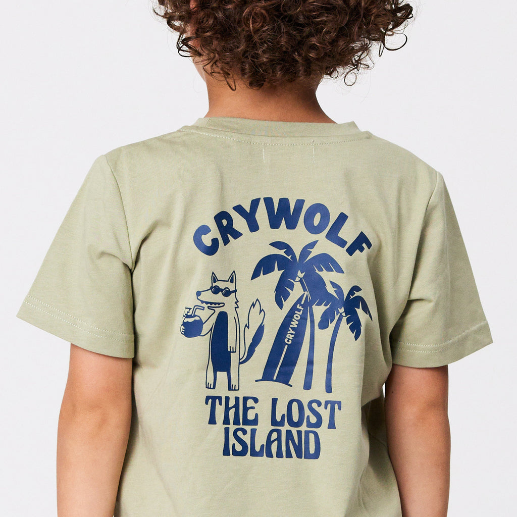 Crywolf Short Sleeve Tee (Sage Lost Island)
