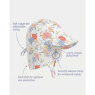 Toshi Flap Cap Arcadia Sunhat (Field Flowers)